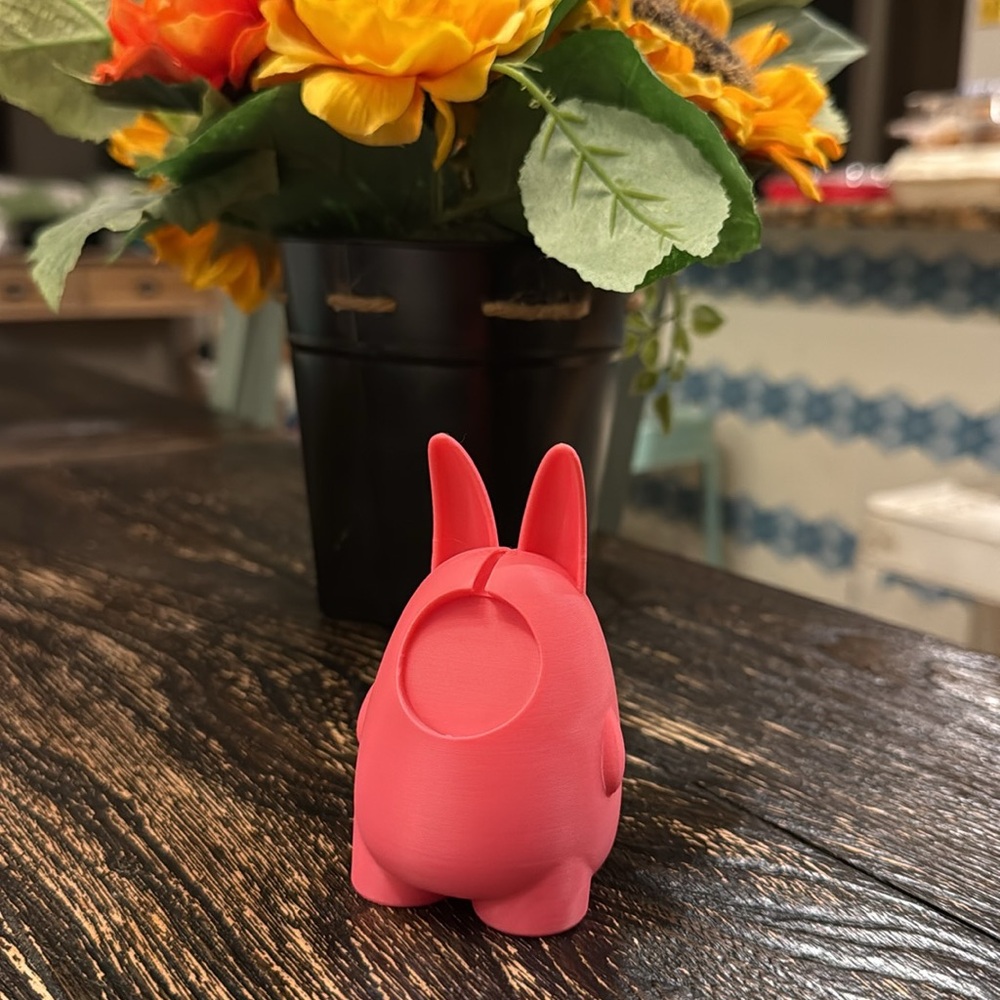 💐 Easter 🐣 Apple Watch Charging Stand Holder Pink Bunny